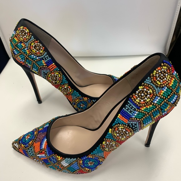 beaded heels